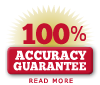 100% Accuracy Guarantee